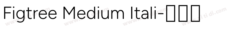 Figtree Medium Itali字体转换